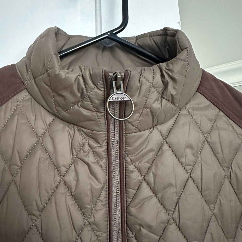 NWT Barbour Ladies High Field Gilet Quilted Vest - Olive Green - Picture 4 of 8